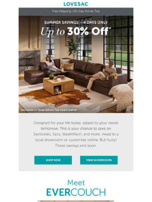 Lovesac - Save Up to 30% with our Summer Savings Event!