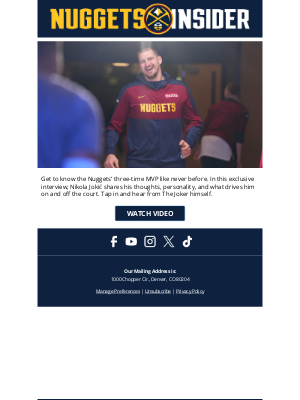 Denver Nuggets - Get to Know Nikola Jokić