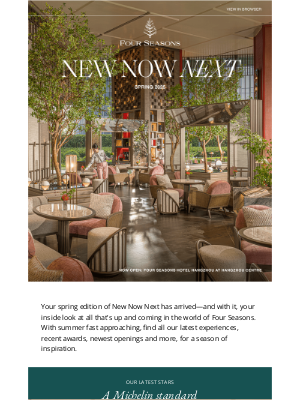 Four Seasons Hotels and Resorts - All that's new for spring 2025