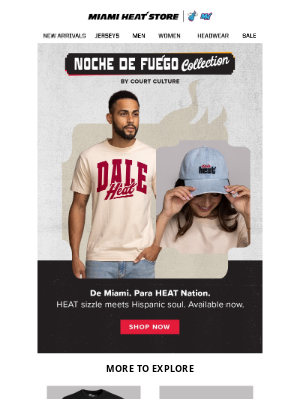 Miami Heat - OWN IT: Noche de Fuego Collection by Court Culture 🔥