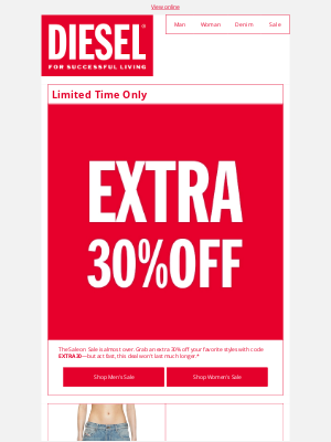 Diesel - End Soon: Extra 30% Off