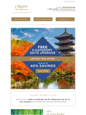 Regent Seven Seas Cruises - More Places to Add to Your Travel List