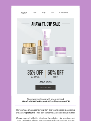 AHAVA - Special Sale Starts Today! 🎉