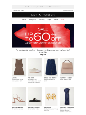 NET-A-PORTER - Our Sale has arrived: treat yourself with up to 60% off
