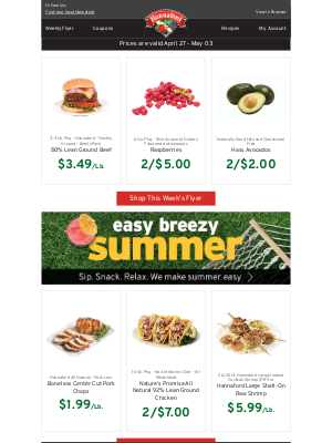 Carolyn, your weekly Hannaford flyer has arrived
