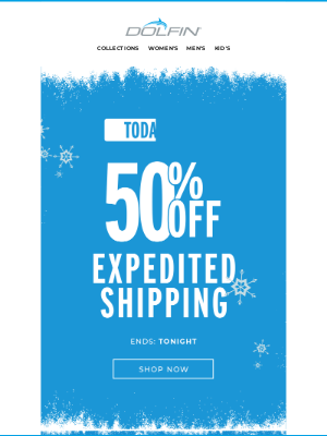 Dolfin Swimwear - 50% OFF Expedited Shipping - TODAY ONLY!