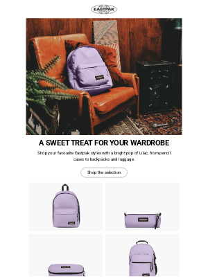 Eastpak - Your favourite bags in sweet Orchid Lilac