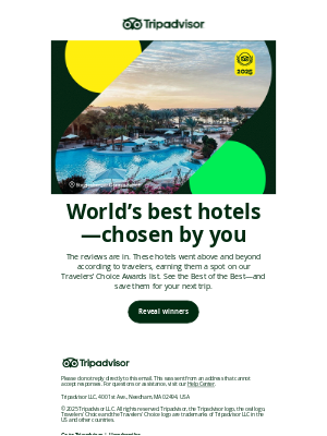 TripAdvisor - 🥁 And the #1 hotel in the world is…