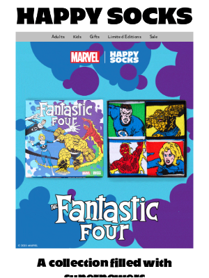 Happy Socks (Denmark) - MARVEL Fantastic Four Special Edition is here!
