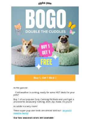 Alpha Paw - 🎉 Weekend BOGO! Buy 1, Get 1