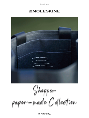 Discover the new Shopper from the paper – made Collection