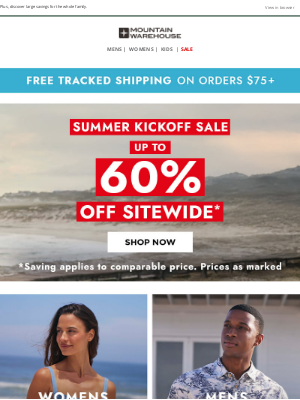 Mountain Warehouse - Summer Sale: Up To 60% Off
