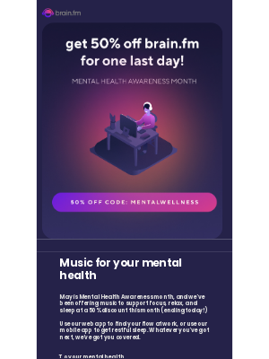 Brain.fm - Its not too late to save 50% on music for your brain! 🧠 🎵