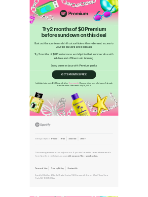 Spotify - Don’t miss out: Get 2 free months of Premium