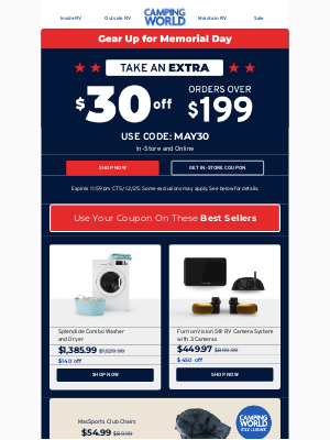Your coupon = big savings on best sellers