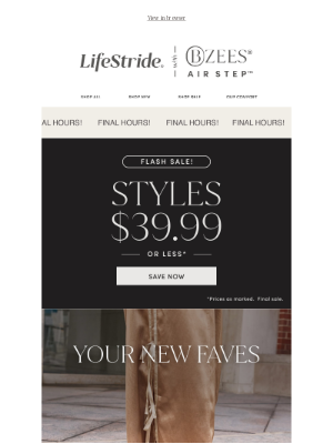 NEW! Sporty Bzees sneaks + Flash Sale ENDS TONIGHT