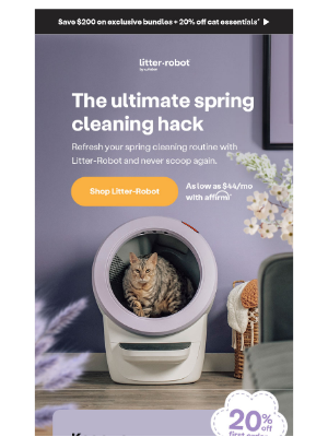 Litter-Robot - The ultimate spring cleaning hack 💐