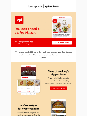 Bon Appetit - Enjoy this Spring with the Epicurious App