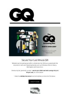 British GQ - Looking For A Last Minute Gift?