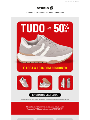 Studio Z (Brazil) - Errata: 🤑 ATÉ 50%OFF! Já aproveitou?