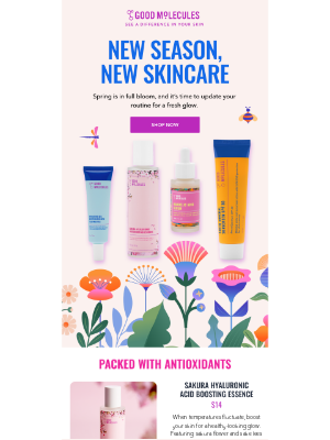 Good Molecules (United Kingdom) - 4 things for spring skin 🌿