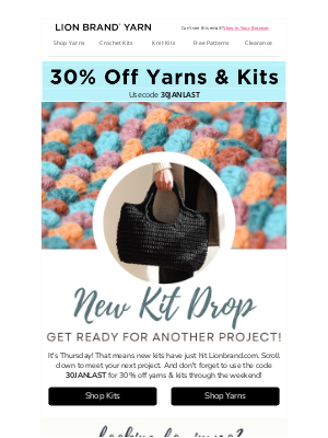 Lion Brand Yarn - 30% Off Your Favorites 🧶