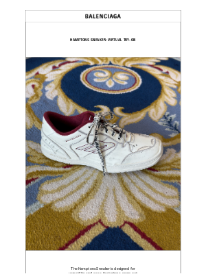 Balenciaga - Hamptons Sneaker: Virtual Try-On