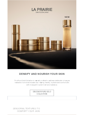 La Prairie - Awaken radiance with the remastered Pure Gold Collection