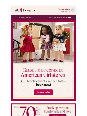 Celebrate the holidays at American Girl