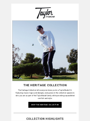 TaylorMade Golf - Heritage Apparel Collection