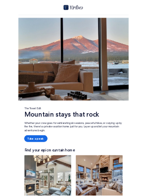 VRBO - 8 epic mountain homes