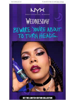 NYX - NEW! Limited-edition Wednesday Collection 🖤