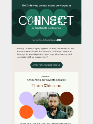 Teachable - 🎤Just announced: CONNECT keynote speaker