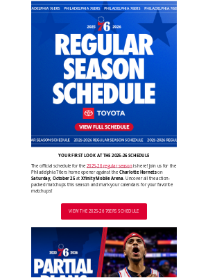 Philadelphia 76ers - Just Dropped: Official 2025-26 Season Schedule 📅