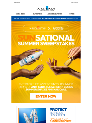 La Roche-Posay - Don't Forget to Enter☀️Sunsational Sweepstakes