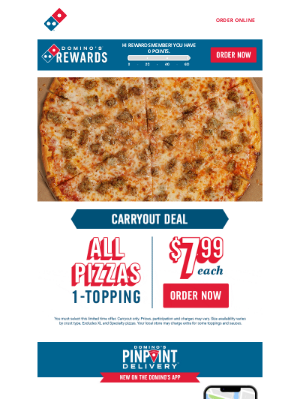 Domino's Pizza - Why cook? Order from your local Domino's 🍕