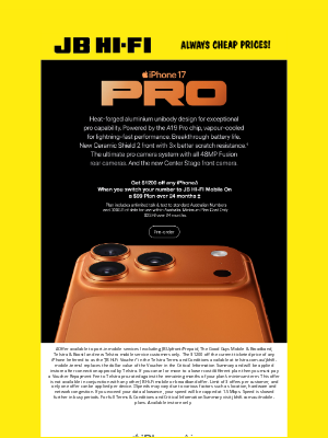 JB Hi Fi Group (Australia) - Pre-order the next generation of iPhone at JB...