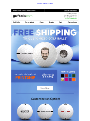 Golfballs.com - Customized Golf Balls Ship FREE from Titleist, Callaway, TaylorMade, Bridgestone and more!