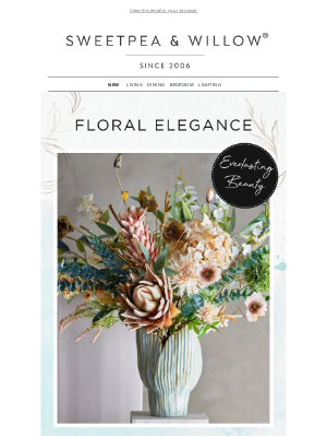 Sweetpea & Willow - Spring in Bloom: Luxe Floral Décor Awaits