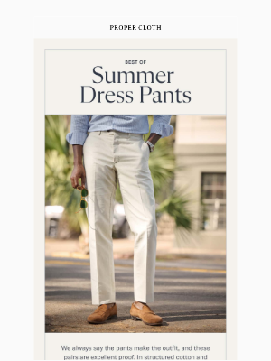 Proper Cloth - Proof that the pants make the outfit