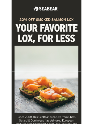 SeaBear Wild Salmon - If you know lox, you know this is a steal 👀