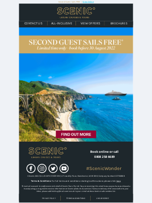 Scenic UK - Summer Savings Event Now On