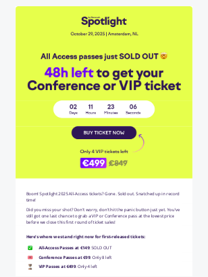 SEMrush - All-Access tickets sold out!