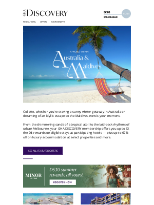 Discovery Loyalty - Extra D$ in Maldives or Australia?