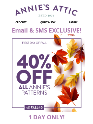 🍂 1 DAY ONLY: 1st Day of Fall! 🍂