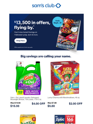 Instant Savings end soon!