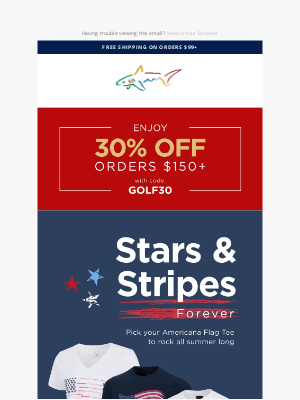 Greg Norman Collection - Stars & Stripes Forever