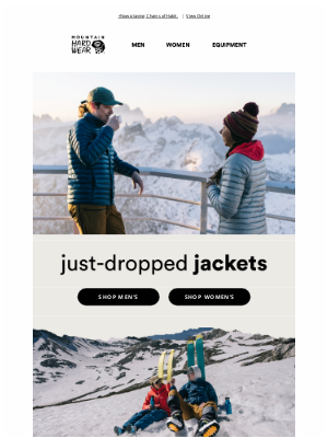 Mountain Hardwear - NEW jackets just dropped.
