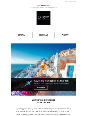Oceania Cruises - Escape to Greece’s Most Captivating Isles