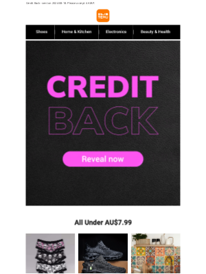 Temu (Australia) - Your Purchases Have Returned As Credits